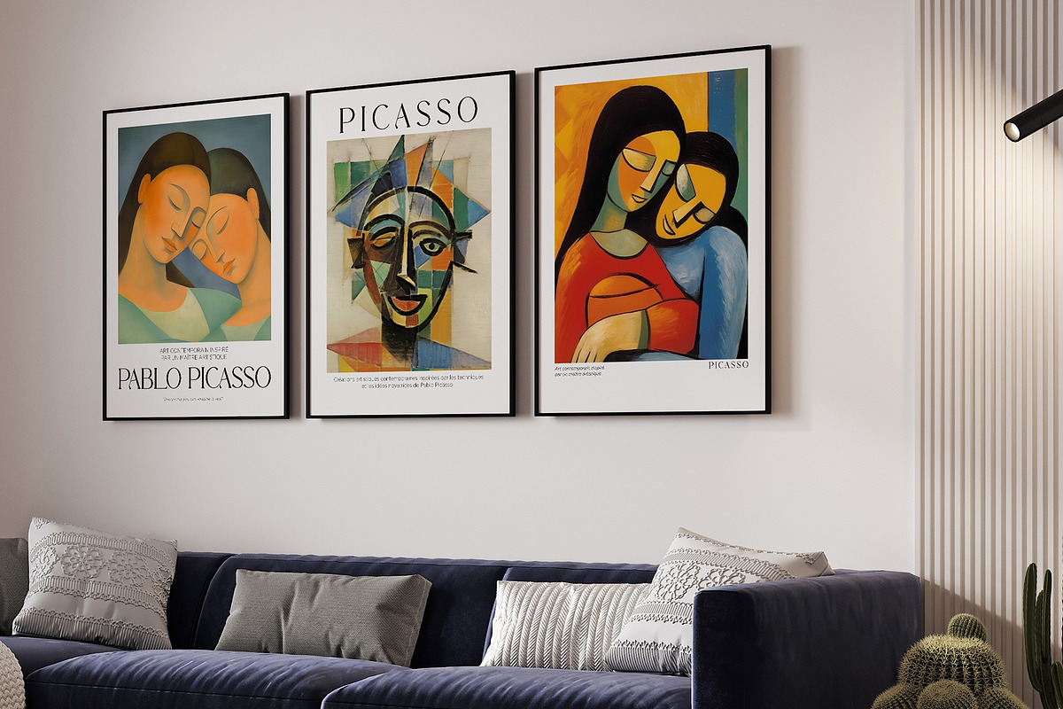 Art Print Poster Inspired by Picasso, a Decorative Illustration by Vibrand Studio (Photo 14 of 14)