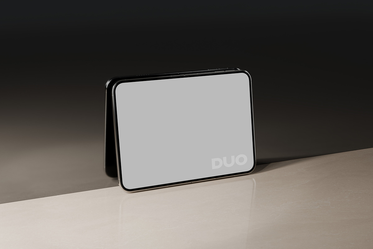 Folded iPhone Duo Mockups, an iPhone Mockup by Design Squad (Photo 4 of 8)