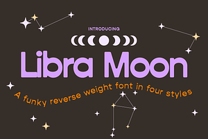 Libra: A Funky Reverse Weight Font