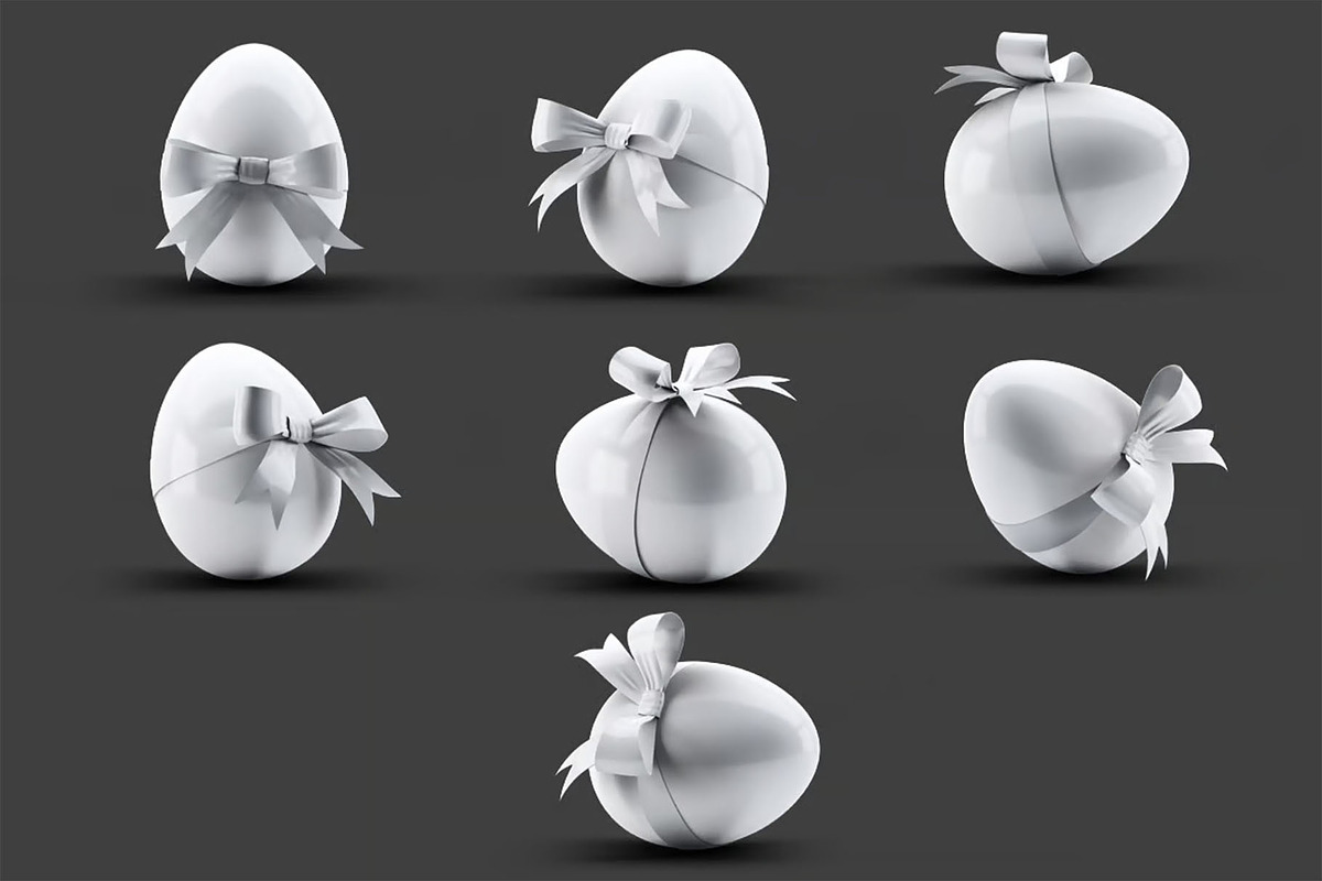 Easter Eggs Mock-Up, a Product Mockup by DesignRushMarket (Photo 4 of 6)