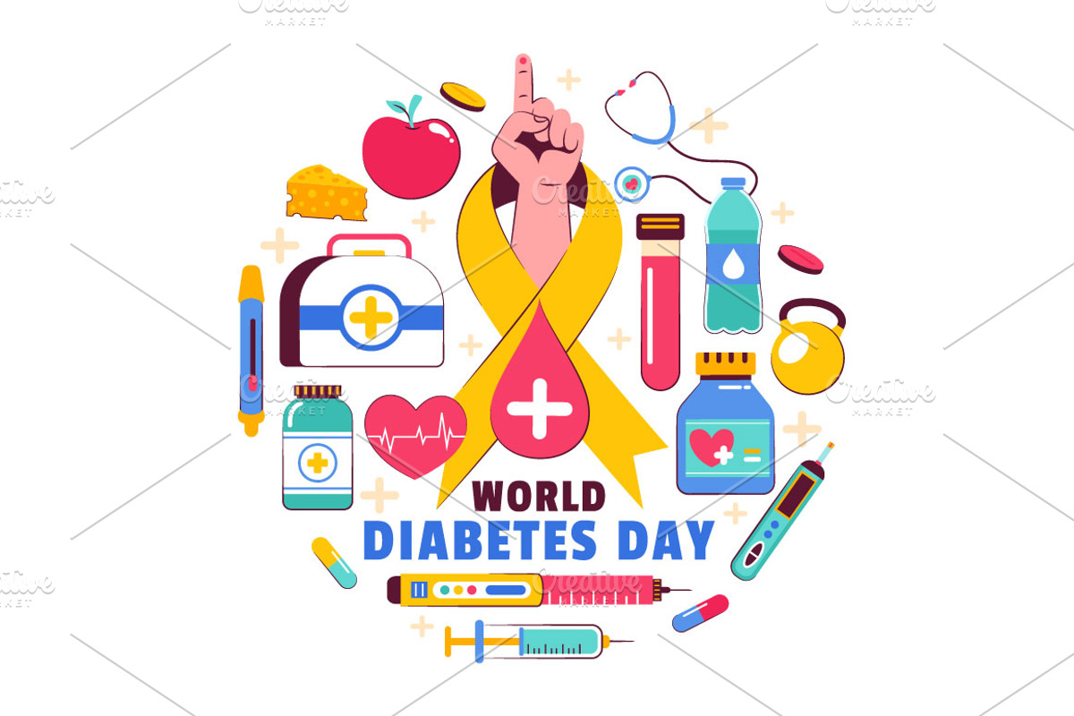 11 World Diabetes Day Illustration, a Healthcare Illustration by denayunebgt (Photo 5 of 5)