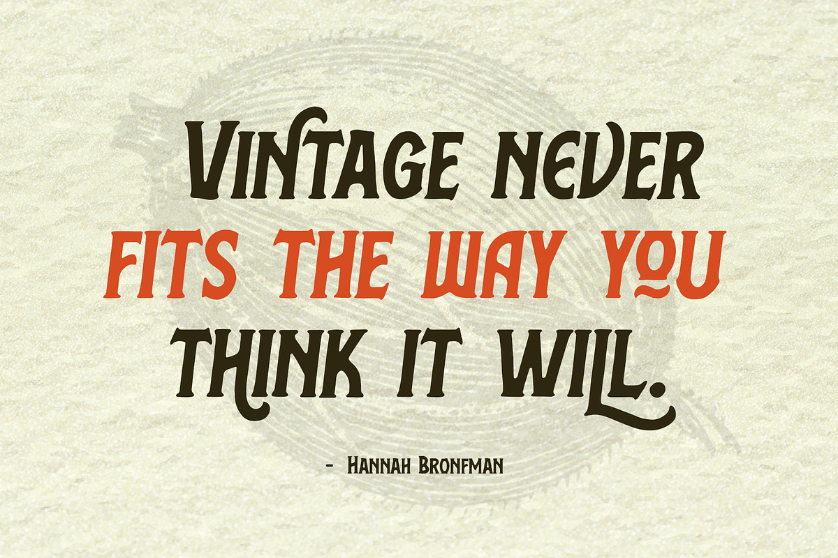 Vintage Browner, a Font by Arterfak Project (Photo 11 of 12)