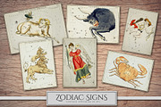 Vintage Astrology Illustrations, an Illustration by Secret Helper (Thumbnail 2 of 9)