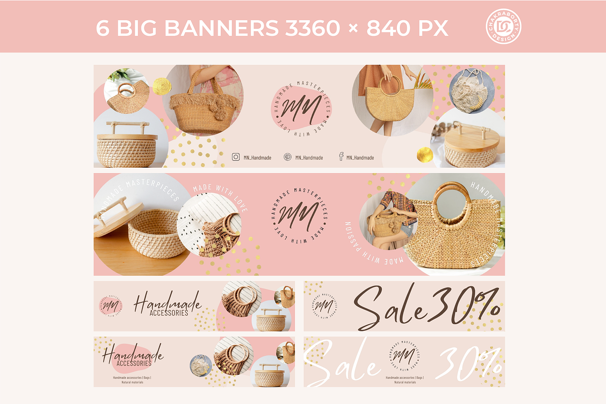 Editable ETSY shop branding kit, a Branding & Logo Template by Chakraborty Design (Photo 3 of 9)