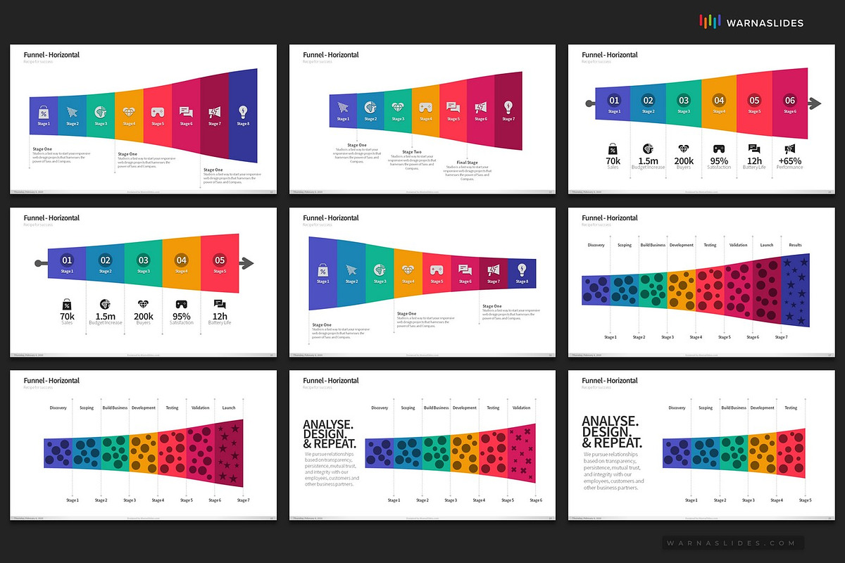 Funnel Diagram PowerPoint Templates, a Presentation Template by Warna Works (Photo 5 of 26)