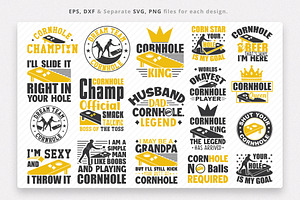 Cornhole SVG Bundle, Cornhole quotes