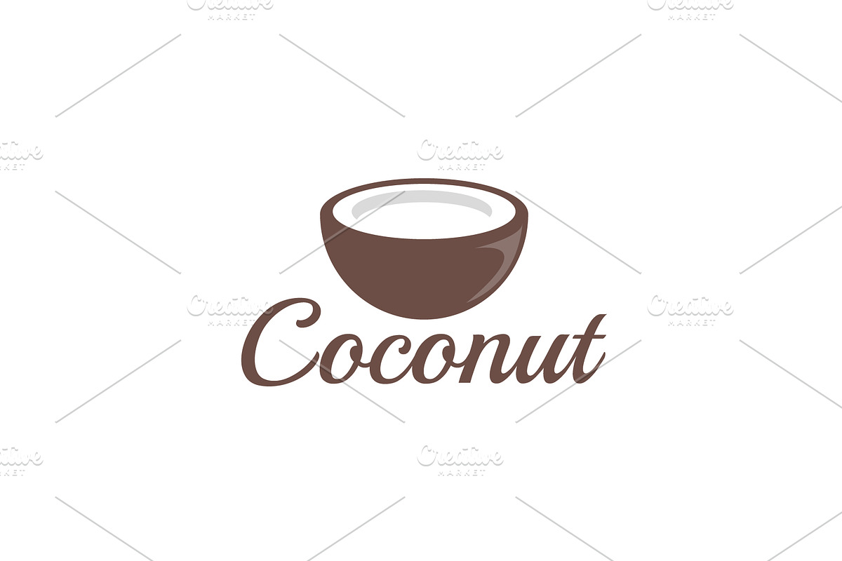 Coconut logo icon illustration, a Branding & Logo Template by Dyn Studio