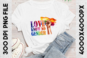 Love Know No Gender Graphics