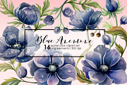 BLUE ANEMONE, a Graphic by AJDA ART (Thumbnail 1 of 4)