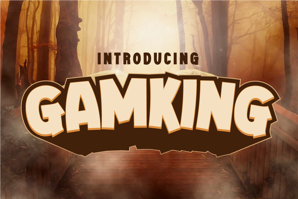 Gamking, a Sans Serif Font by twinstd (Photo 1 of 11)