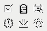 350 Project Management Icons, an Outline Icon by adenpinkstore (Thumbnail 5 of 14)