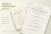 Vintage Wedding Ceremony Program, a Stationery Template by Vasya Kobelev (Thumbnail 3 of 7)
