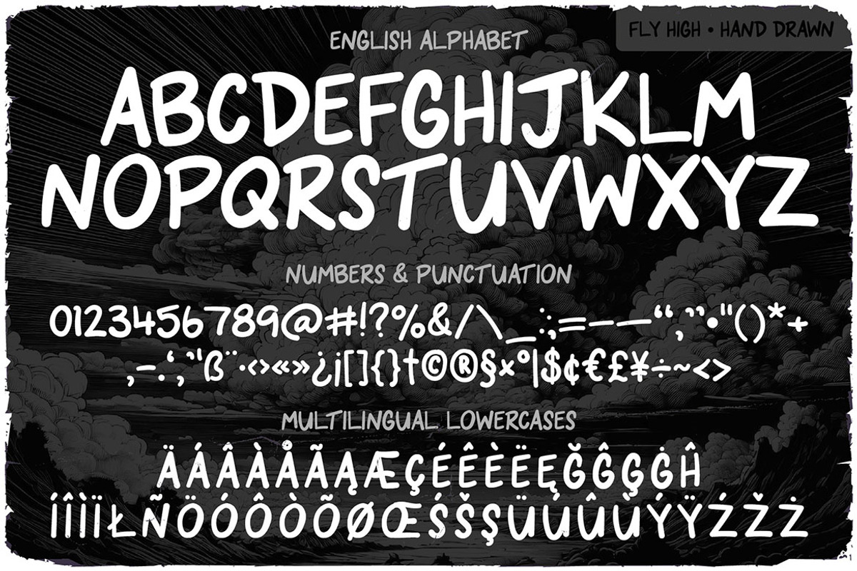 Fly High Font Duo, a Handwritten Font by JumboDesign (Photo 5 of 6)