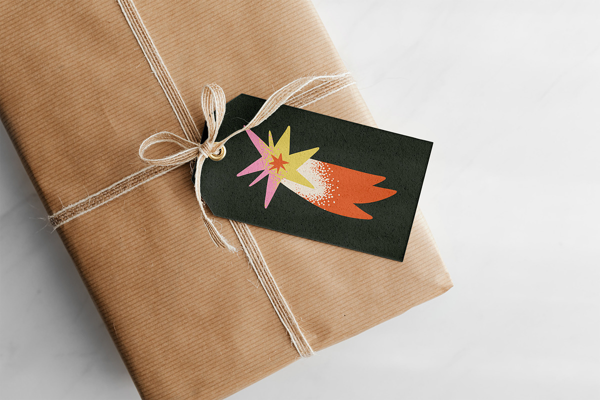 FUNKY STARS clipart, patterns, cards, a Decorative Illustration by Elliko shop (Photo 3 of 8)