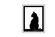 cat sitting by window silhouette, an Illustration by Amazin_art (Thumbnail 14 of 25)