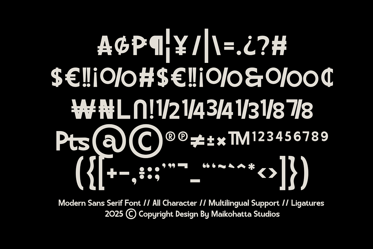 Recide - Modern Sans Serif Typeface, a Sans Serif Font by MaikoHatta (Photo 5 of 7)