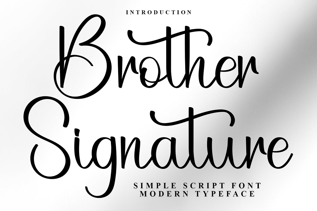 Brother Signature, a Handwritten Font by FreshTypeINK (Photo 1 of 8)