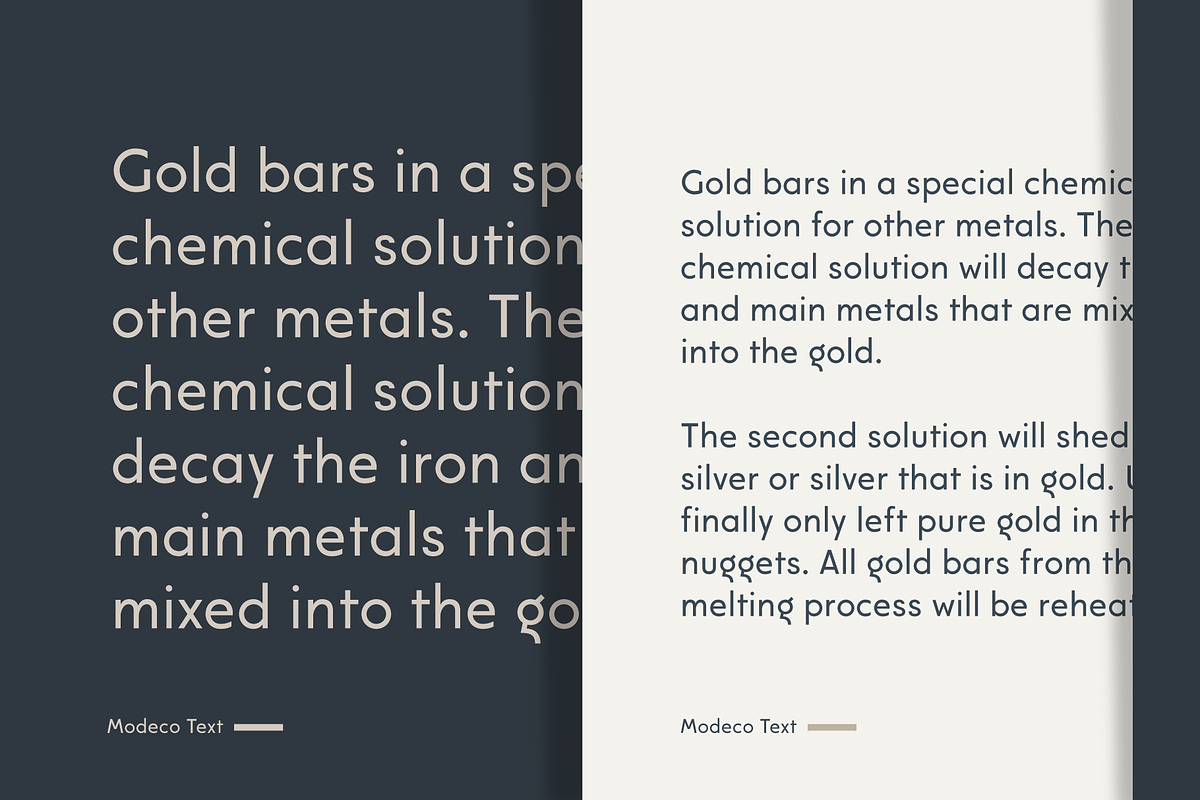 Modeco; Art Deco Geometric Sans, a Sans Serif Font by Eko Bimantara (Photo 6 of 9)