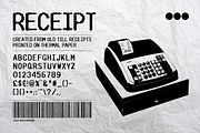 RECEIPT, a Sans Serif Font by Offset (Thumbnail 1 of 5)