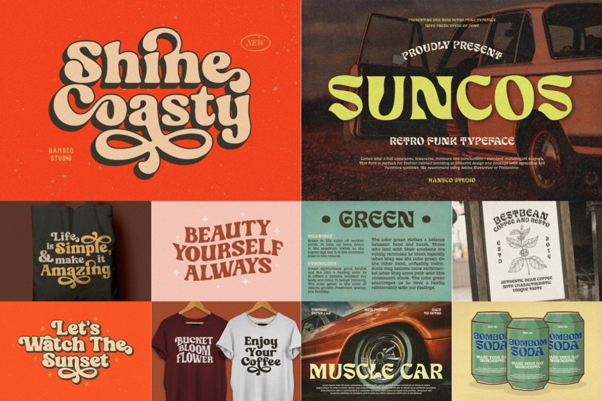 Retro Vintage Font Bundle - SALE!, a Handwritten Font by HansCo Studio (Photo 3 of 14)