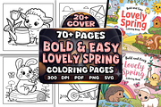 Bold Easy Lovely Spring Coloring, a Seasonal Illustration by Craftsbeefy (Thumbnail 1 of 4)