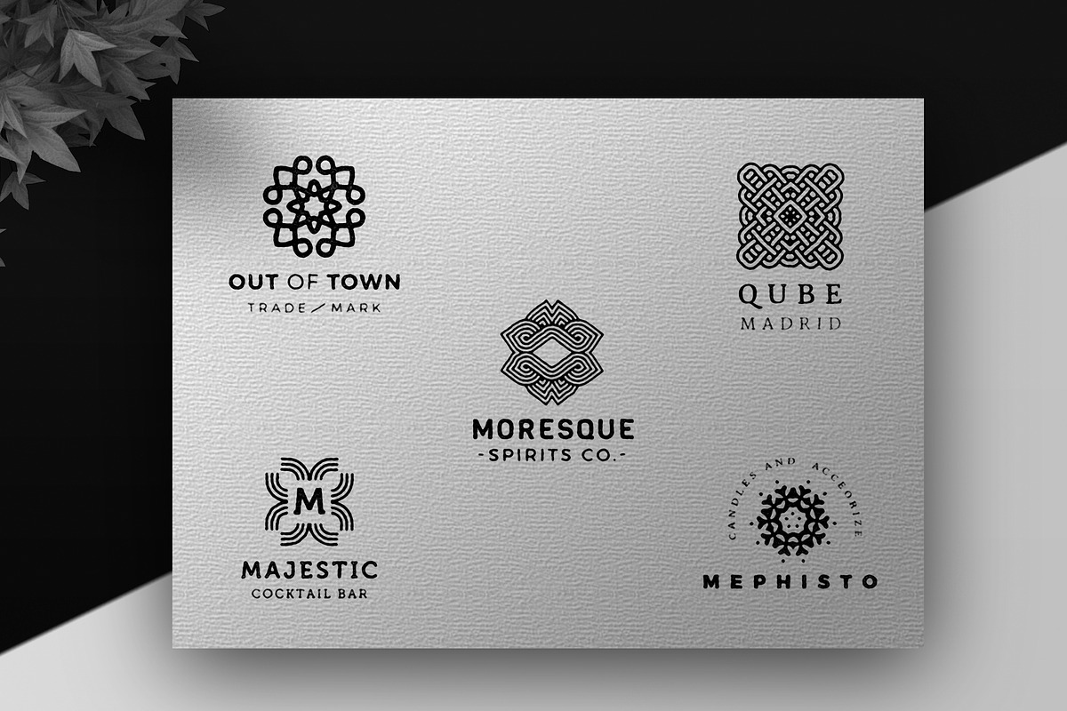 Geometric Logo: Minimalist branding, a Branding & Logo Template by Nues Design (Photo 10 of 22)