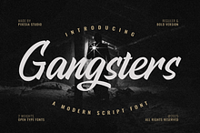 Gangsters – Bold Script Font