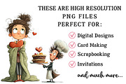 Quirky Valentine Clipart, an Illustration by OK Design (Thumbnail 5 of 6)