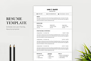Minimalist Resume Template, Biodata, a Resume Template by BrushstrokeArtGB (Thumbnail 3 of 5)