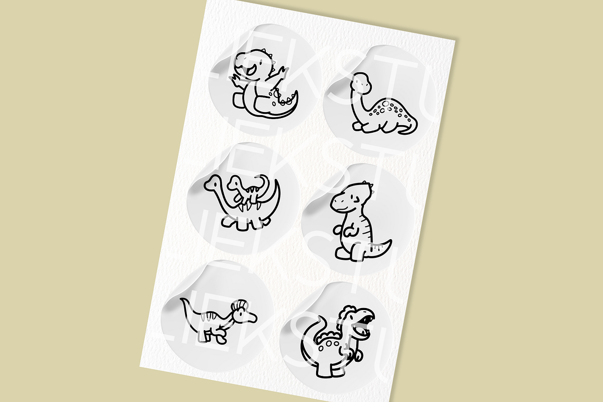 Dinosaurs Vol. 3 SVG Illustrations, an Animal Illustration by HalieKStudio (Photo 4 of 9)