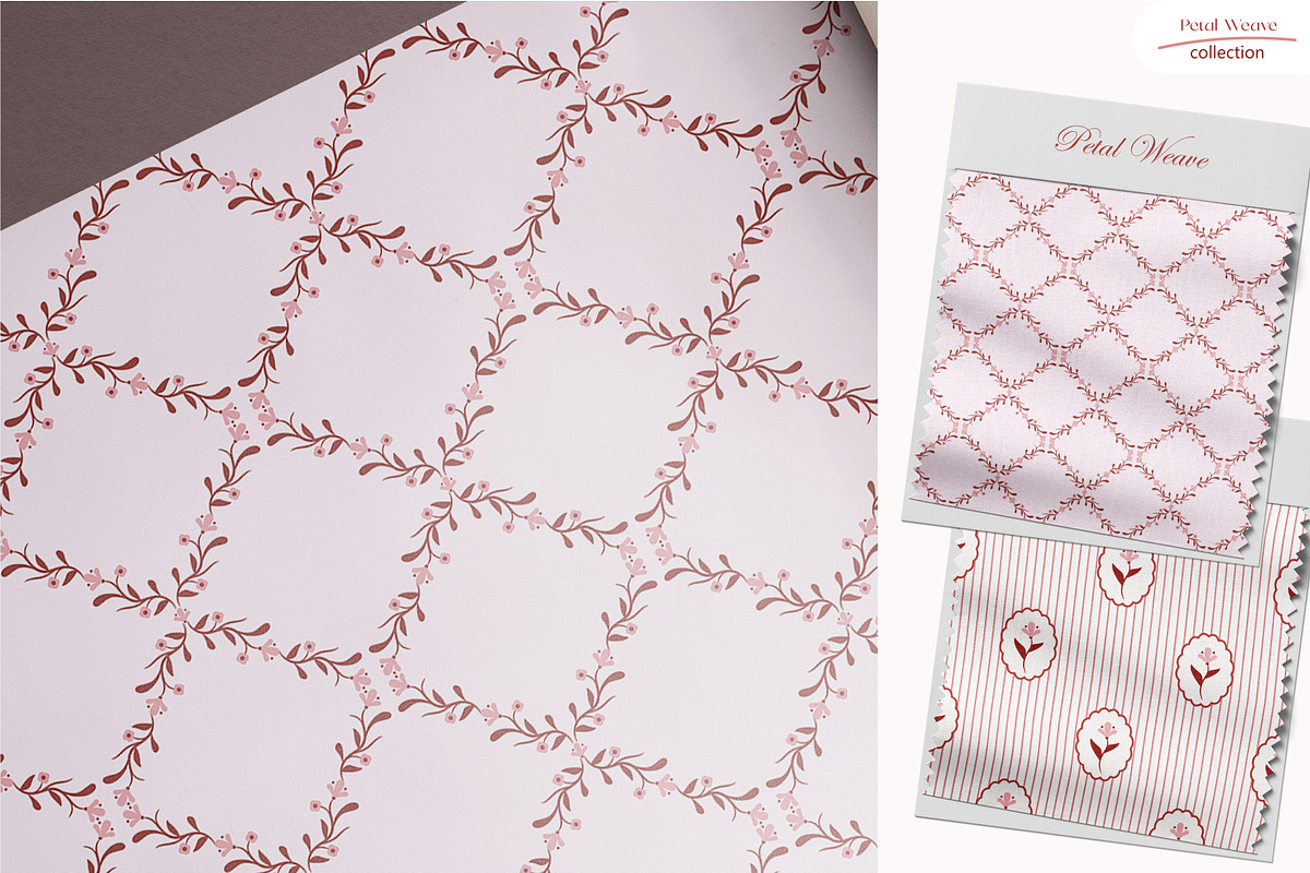 Petal Weave - Seamless Patterns, a Pattern Graphic by InaCorart (Photo 4 of 9)