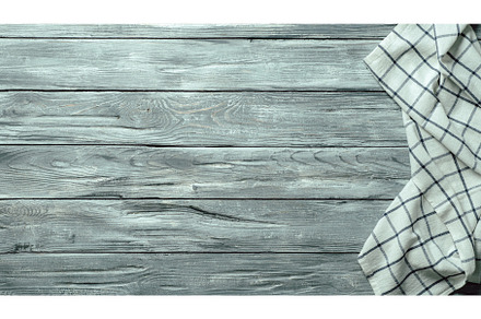 Gray wooden table with kitchen, an Abstract Photo by Fascinadora