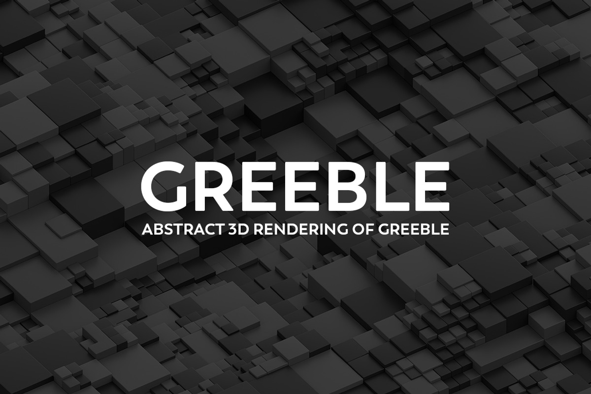 Abstract 3d Rendering Of Greeble, a Background Graphic by BIBIART