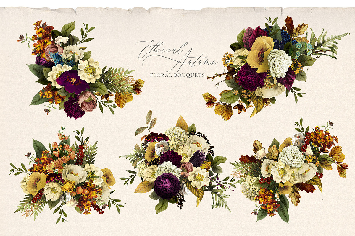 Ethereal Autumn Floral Bouquets, an Illustration by Eclectic Anthology (Photo 5 of 12)