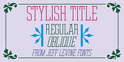 Stylish Title JNL, a Slab Serif Font by Jeff Levine Fonts (Thumbnail 1 of 5)