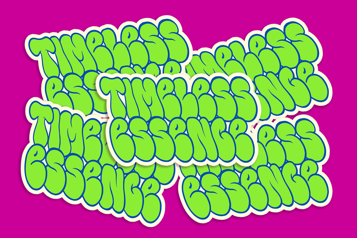 Bombify – Graffiti Bubble Typeface, a Slab Serif Font by Blankids Studio (Photo 8 of 10)