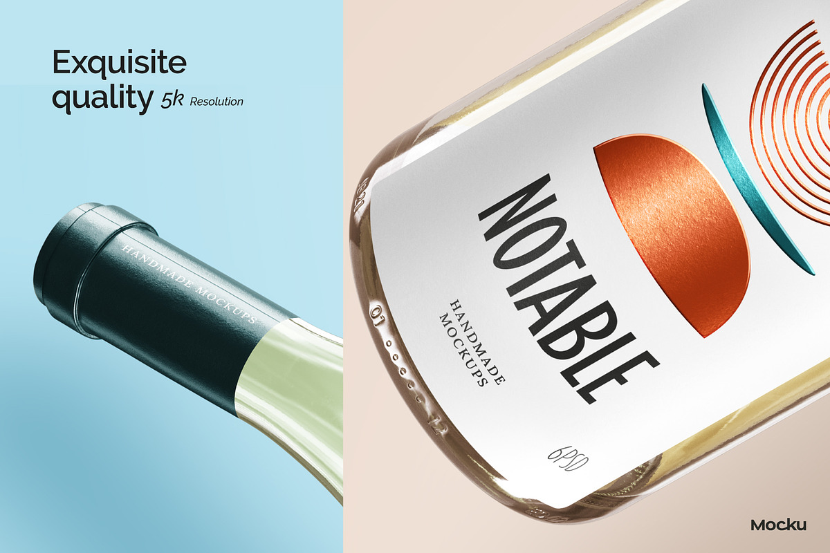 The Wine Creator - Burgundy bottle, a Packaging Mockup by Mocku (Photo 10 of 14)