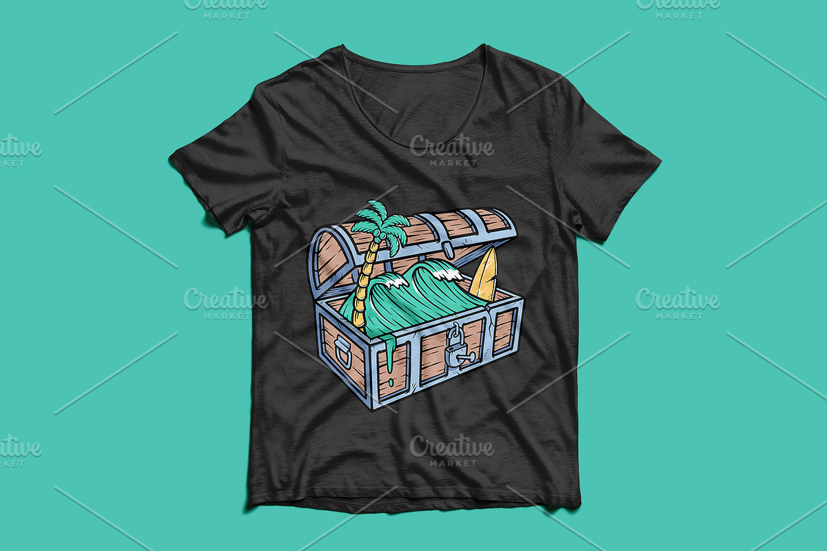 The beach is a treasure, an Object Illustration by gunaonedesign (Photo 4 of 6)