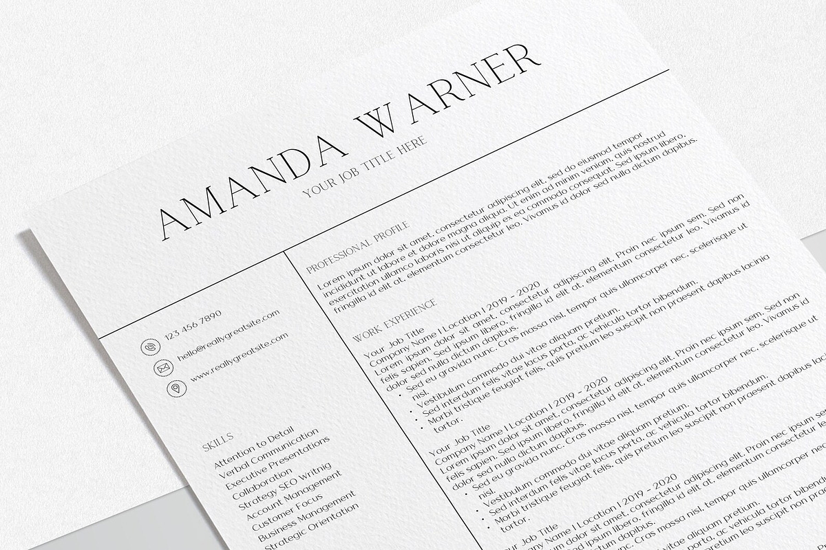 Canva Digital Resume Template, a Resume Template by LucaTheme (Photo 6 of 9)