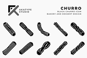 Churro Icon Vector, a Solid Icon by Akatype Studio (Thumbnail 1 of 3)