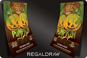 Pumpkin Night Halloween Flyer, a Flyer Template by regalDRAW (Thumbnail 2 of 3)