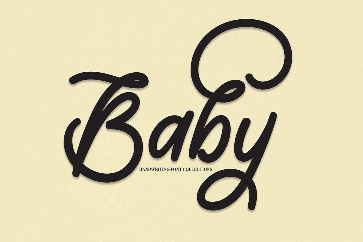 Baby | Script Font, a Script Font by Scratchones (Photo 1 of 6)