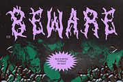CS Beware – Black Metal Font, a Blackletter Font by Craft Supply Co. (Thumbnail 1 of 8)