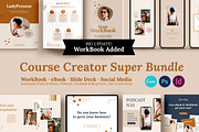 4 in 1 Course Creator Super Bundle K, a Magazine Template by Mirazz (Thumbnail 1 of 44)