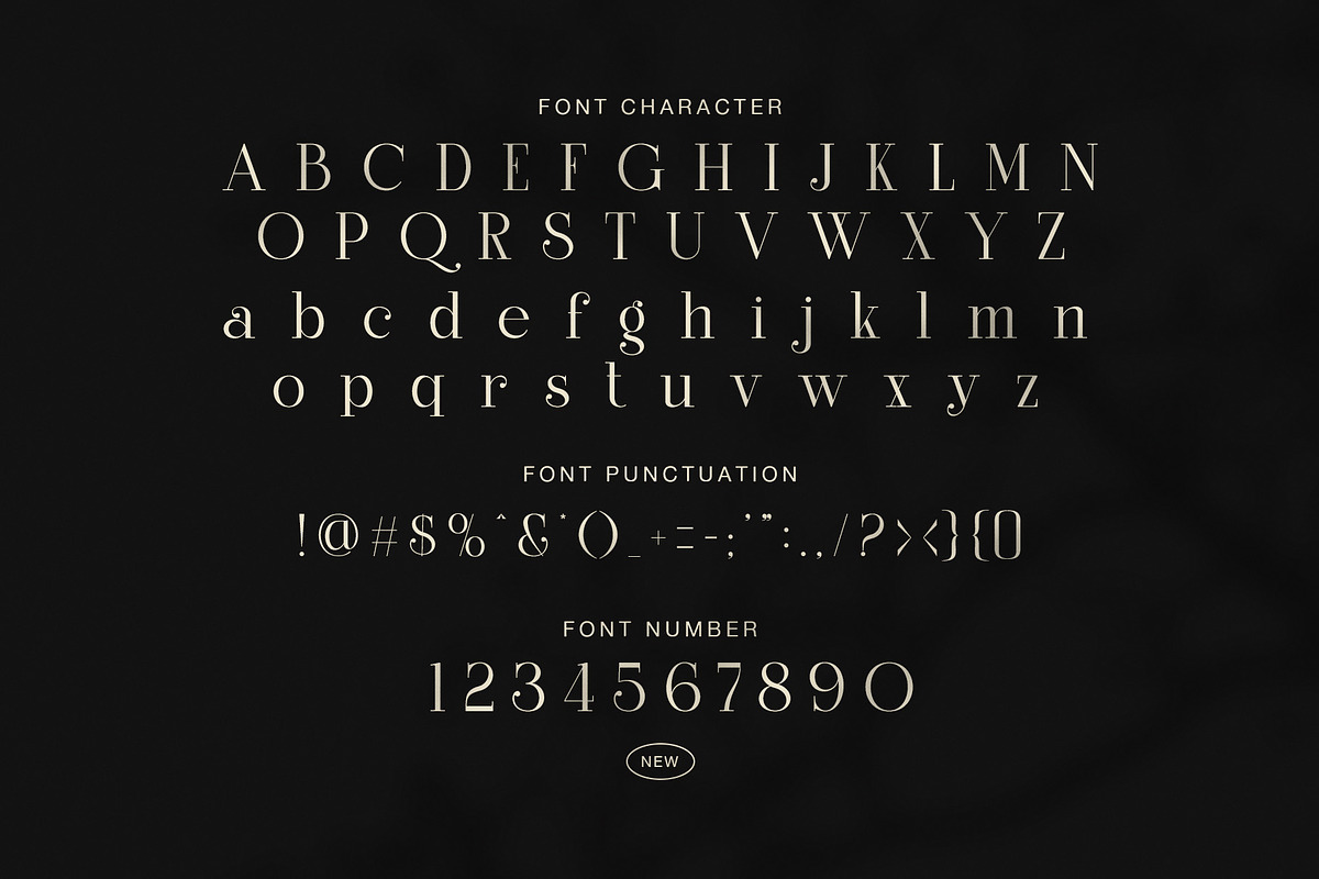 Sundan Elegant Luxury Serif Font, a Serif Font by Graphicxell (Photo 7 of 8)