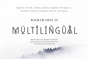 Wigwam - Handwritten Geometric Font