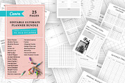 Digital Planner Template Canva, a Stationery Template by Graphic Fabrica (Thumbnail 1 of 7)