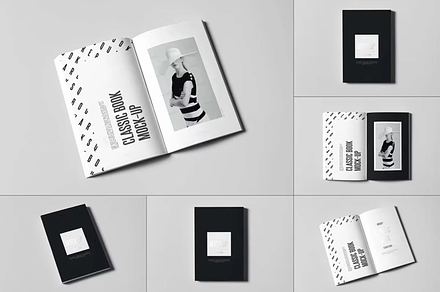 Classic Book Mock-up, a Books & Magazine Mockup by BLISS DESIGN