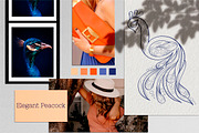 Elegant Doodle Peacock Collection, an Animal Illustration by Tatyana_Zenartist (Thumbnail 2 of 11)
