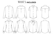 Women’s Shirts & Blouses Flats, a Person Illustration by designs.svkl (Thumbnail 4 of 6)